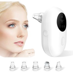 Poriënreiniger - 5 Opzetstukke - Premium Blackhead Remover - Blackhead Remover - Mee-Eter Verwijderaar - Draadloos Mee-Eters & Acne Verwijderen - Pore Cleaner - Vacuüm Reiniger - Mee Eters Verwijderen