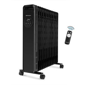 Orbegozo RAD 2510, Olie elektrisch verwarmingstoestel, Olie, 24 uur, Binnen, Vloer, Zwart