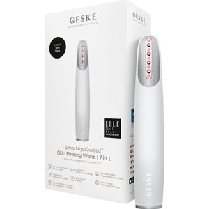 GESKE Skin Firming Wand | 7 in 1 | Anti-aging | MicroCurrent Facelift | Huidverzorging | Rimpels verwijderen voor een stevige huid | Gezichtsversteviger | Rode LED Light Technology