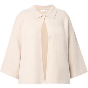 MIAMODA MIAMODA - Dames - Vest capemodel wijde 3/4-klokmouw - Off-white - Maat 50+