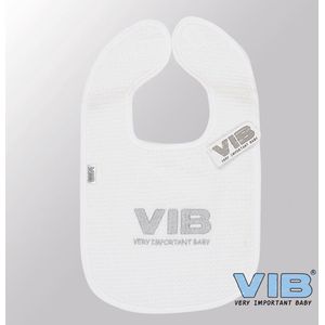 VIB® - Slabbetje Luxe velours - VIB Grey - Babykleertjes - Baby cadeau