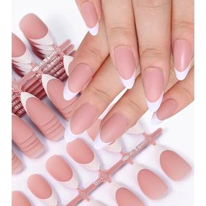 Nep nagels - Plak nagels - 30 stuks - Almond shape - Franch roze - Kunstnagels - Press on nails - Almond shape nails