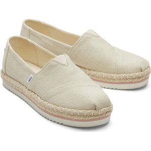 Schoenen Creme Alpargata platform rope loafers creme