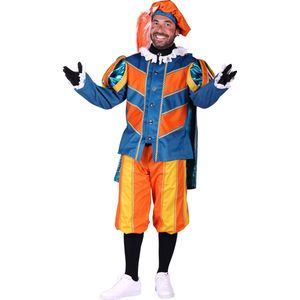 Pietenkostuum Pakjespiet Cadiz kleurrijk - Maat S - Heren Piet