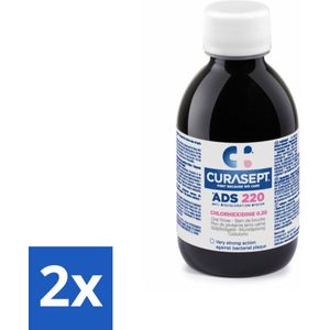2 x Curasept Mondspoeling 0,20% CHX 200 ml - Mondverzorging - Mondspoeling - Chloorhexidine - Antibacterieel - Tandverkleuring