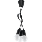 Sollux Lighting - Hanglamp DIEGO 3 zwart