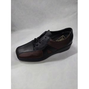 RIEKER L6012-01 / veterschoenen / bruin-zwart / maat 36.5