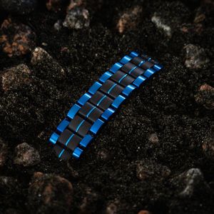 Woody Houten Armband Heren – Milieuvriendelijke Sieraden - Houten Sieraden – Blauw – 21mm