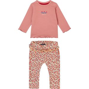 Noppies Shirt Flavy en Broek Faumont Old roze maat 80