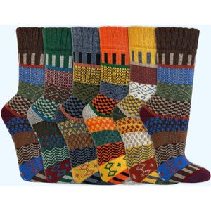 Hygge sokken | Dames sokken | Anti-slip | Maat: 35-38 / 39-42 | 6 paar