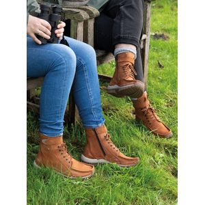 Wolky - Reach - Hoge Veterschoenen - Cognac - Nubuck