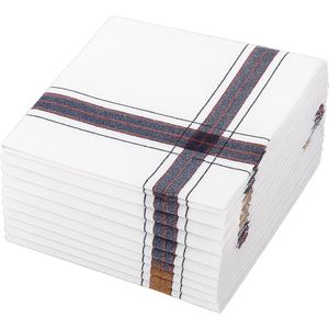 Luft Zakdoeken heren 100% katoen - 14 stuks - 40x40cm - Herbruikbare - Boeren zakdoek - Voor volwassenen