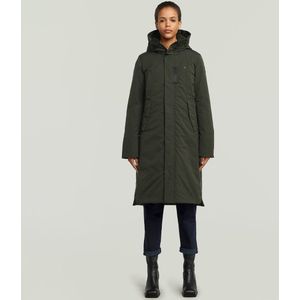 G-star - Vodan 2.0 Long Jas - Slim Fit - Gewatteerd - Met Capuchon