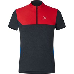 Montura Mountain Zip T-shirt Met Korte Mouwen Rood,Grijs M Man