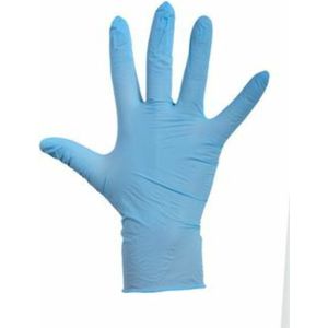 Handschoen - Latex Gepoeerd - Blauw - 100 Stuks