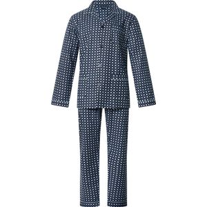 Gentlemen - heren pyjama 9440 - aangeruwd flanel - donkerblauw - maat 60