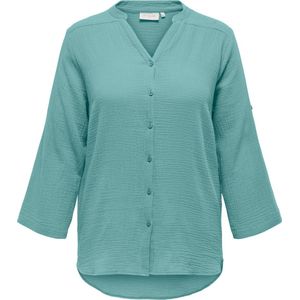 Only Carmakoma Cartheis Long shirt Groen/blauw 44 / Groen/blauw / Katoen
