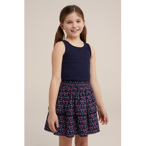 WE Fashion Ribgebreide Top Blue Nights