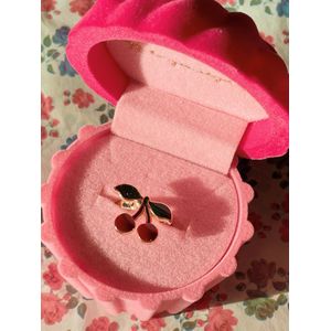 Konges Sløjd Little Ringendoosje met ring voor kinderen - Cherry