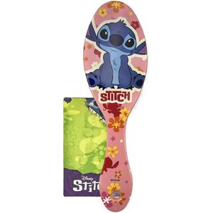 Disney Stitch Haarborstel – Roze – Zachte Anti-Klit Borstel – Voor Kinderen