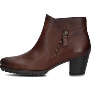 Gabor 603.1 Enkellaarsjes - Enkelboots met rits - Dames - Cognac - Maat 39