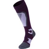 NOMAD® Skisokken Pro Merinowol 1-Pack | Maat 35/38 Paars | Skiën / Snowboarden / Wandelen | Goede vochtafvoer | Extra versteviging | Ski Sokken Heren / Dames