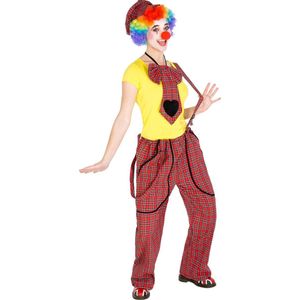 dressforfun - Vrouwenkostuum clown Pepa XXL - verkleedkleding kostuum halloween verkleden feestkleding carnavalskleding carnaval feestkledij partykleding - 300817