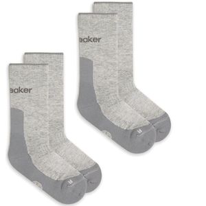 Icebreaker - Hike+ Light Crew - Sportsokken - Grijs - 2 Eenheden