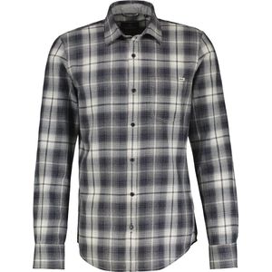 LERROS - Hemd - Maat S - Mannen - GRIJS - katoen