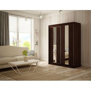 Luke Wenge schuifkast + spiegel 200 Arton