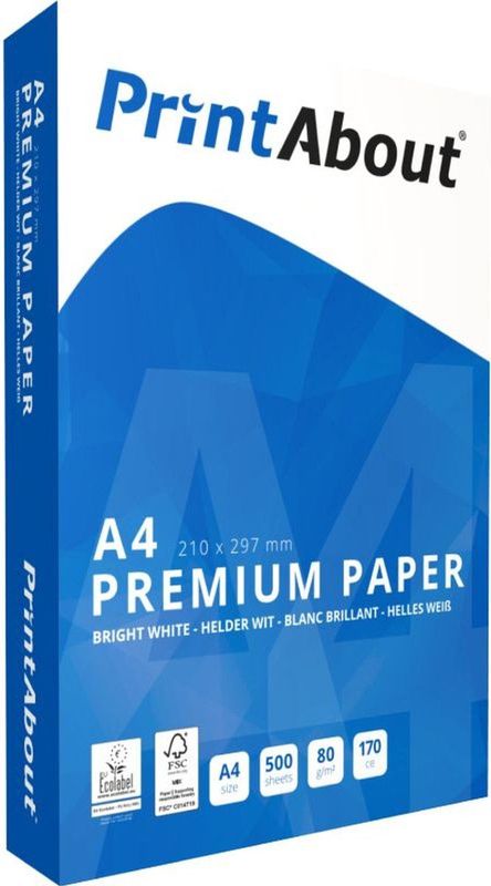 PrintAbout Premium A4 papier 1 pak (500 vel)