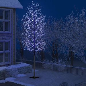 Kerstboom - Kunstkerstboom - Verlicht - 2000 LED's - blauw licht - kersenbloesem - 500cm