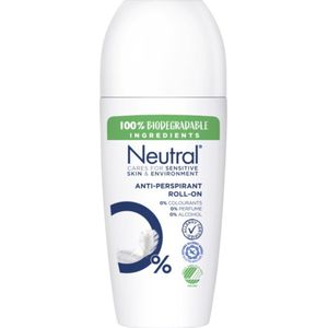 Neutral 0% - 50 ml - Deodorant Roller - 6 stuks - Voordeelverpakking