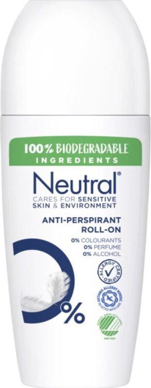 Neutral 0% - 50 ml - Deodorant Roller - 6 stuks - Voordeelverpakking