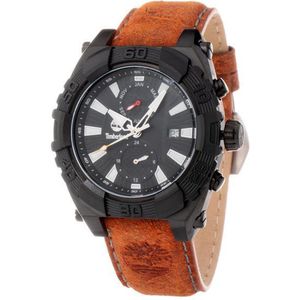 Timberland Bruine Leren Horloge Met Datumfunctie 10ATM