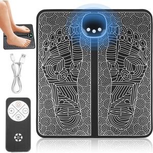 Draagbaar Elektrisch Voetmassageapparaat met 19 Intensiteiten en 8 Modi