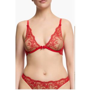 Dita von Teese - Lavinia Plunge Underwire Bra - Maat 75C - Rood