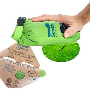 Ultra-Compacte Waszak voor Reizen en Avontuur - Draagbare Wasmachine voor Ondergoed en Kleding