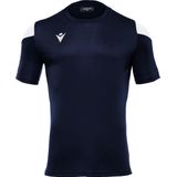 Macron - Polis Shirt - Marine/Rood - Korte Mouw - Kinderen