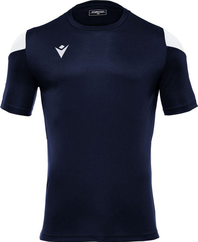 Macron - Polis Shirt - Marine/Rood - Korte Mouw - Kinderen