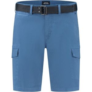 Boston Brothers bermuda - bermuda heren - 7000 - blauw - inclusief riem - maat XL