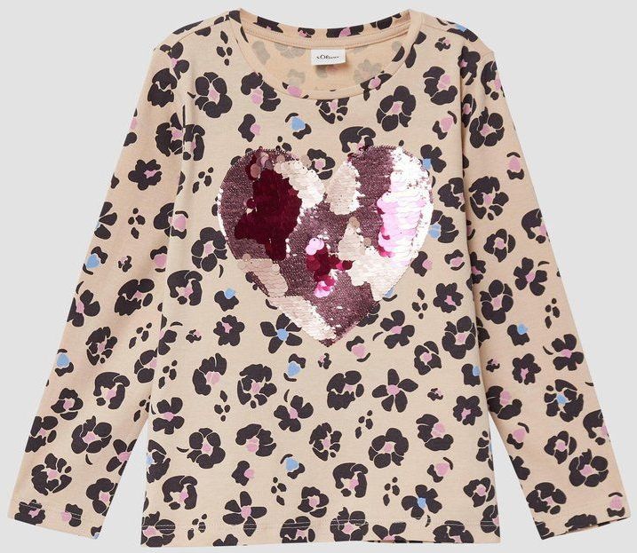 T-shirt - Dierenprint - Loose-fit Longsleeve - Zacht Katoen