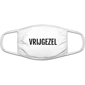 Vrijgezel mondkapje | grappig | gezichtsmasker | bescherming | bedrukt | logo | Wit mondmasker van katoen, uitwasbaar & herbruikbaar. Geschikt voor OV