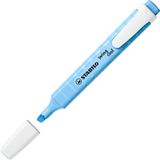 STABILO Swing Cool Pastel - Markeerstift - Perfect Voor Onderweg - Luchtig Blauw - Per stuk