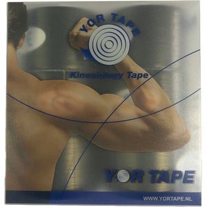 YorTape - Kinesiology tape - zwart - 5cm x 5m - voordeelverpakking - 6 pack