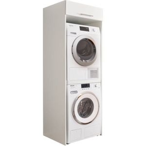 Wasmachinekast Laundreezy | 68 x 68 x 200 cm | Wit