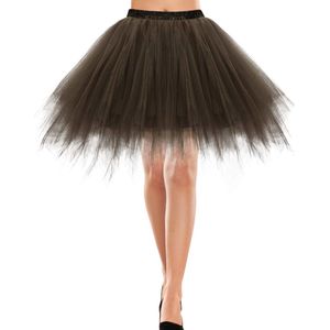Tule Rok 50s Rockabilly Petticoat Tutu Onderrok Korte Ballet Dans Jurk