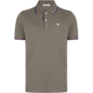Felix Hardy - Polo Shirt - Khaki - Korte Mouw - Katoenen Pique