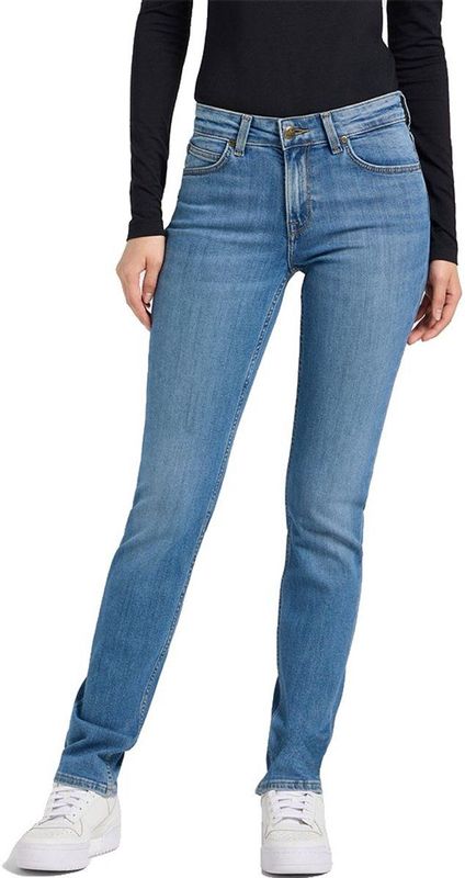 Lee - Damesjeans Marion - Cyber Blue - Classic Straight Fit - Rechte Pijp