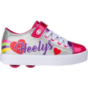 Heelys X2 Snazzy Silver Rainbow Heart